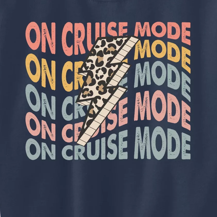 On Cruise Mode Cool Summer Vacation Kids Sweatshirt