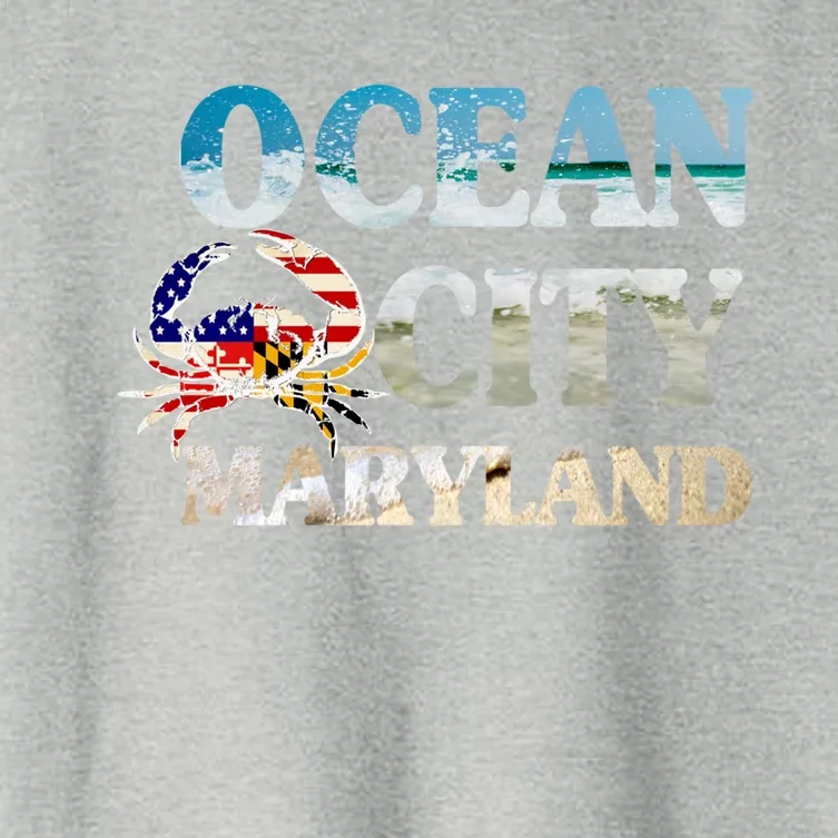 Ocean City Maryland Beach Vacation Gift Women's Crop Top Tee