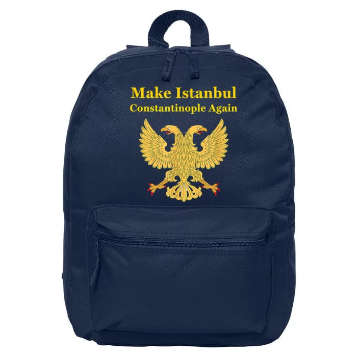 Orthodox Christian Make Istanbul Constantinople Again 16 in Basic Backpack