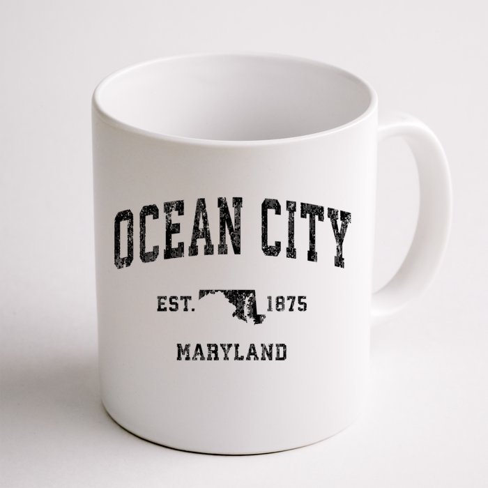 Ocean City Maryland Md Vintage Athletic Sports Front & Back Coffee Mug