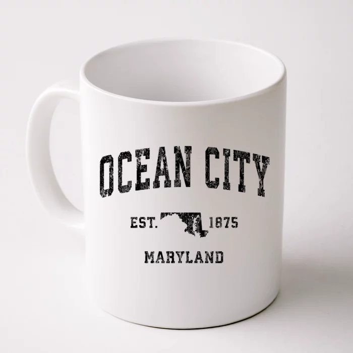 Ocean City Maryland Md Vintage Athletic Sports Front & Back Coffee Mug