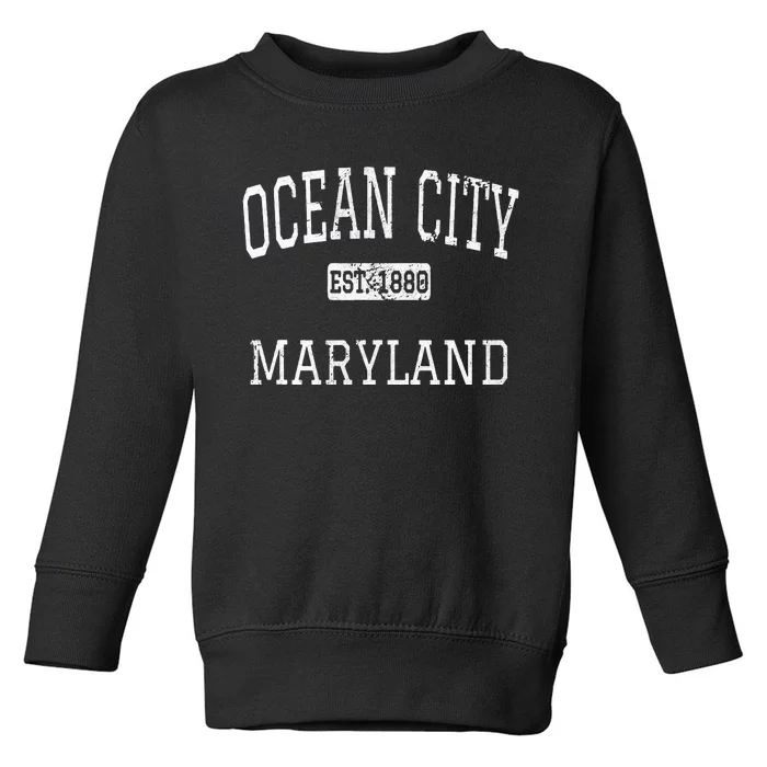 Ocean City Maryland MD Vintage Toddler Sweatshirt