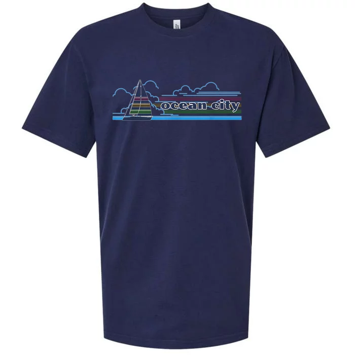 Ocean City Maryland Beach Day Sun and Fun Summer Apparel Sueded Cloud Jersey T-Shirt