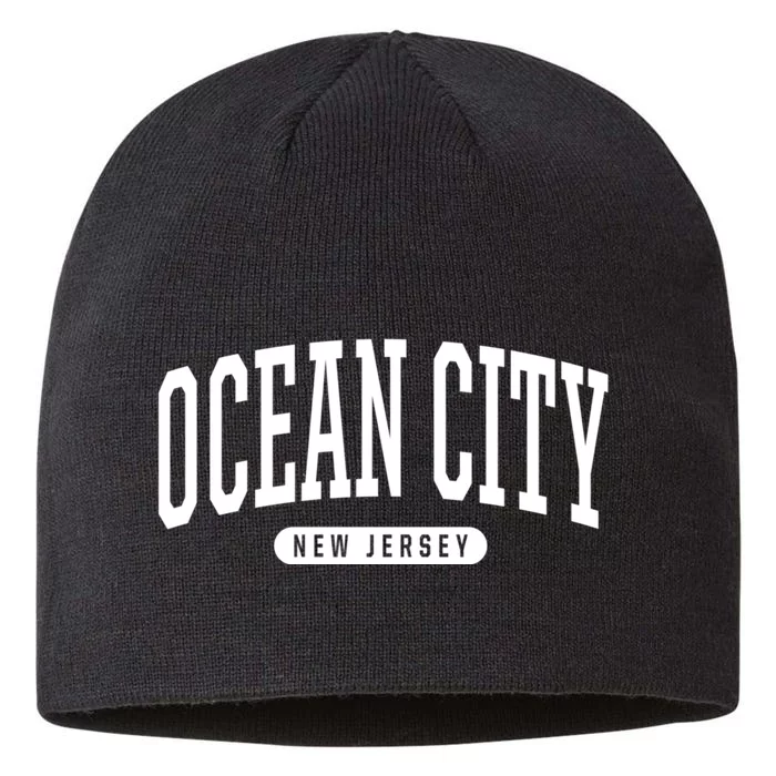 Ocean City New Jersey College Style Ocean City New Jersey Souvenir 8 1/2in Sustainable Knit Beanie