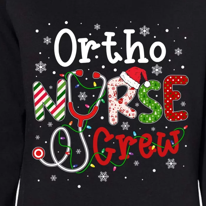 Ortho Christmas Nurse Crew Funny Nursing Christmas Pattern Gift Womens California Wash Sweatshirt