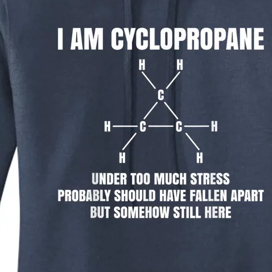 Organic Chemistry Nerd Gift Cyclopropane Stress Joke Women's Pullover Hoodie