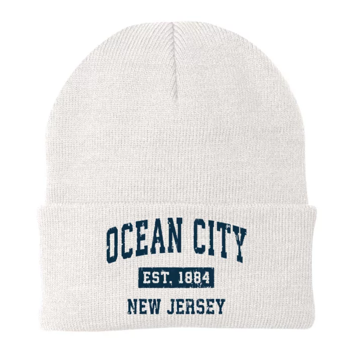 Ocean City New Jersey Nj Vintage Sports Design Print Knit Cap Winter Beanie