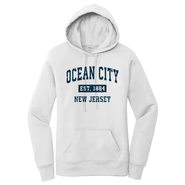 Ocean City New Jersey Nj Vintage Sports Design Print Women's Pullover Hoodie