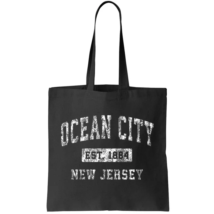 Ocean City New Jersey Nj Vintage Established Sports Tote Bag