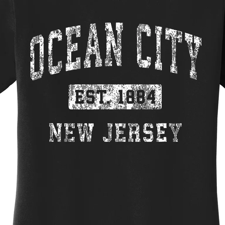 Ocean City New Jersey Nj Vintage Established Sports Women's T-Shirt