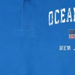 Ocean City New Jersey Nj American Flag Sports Softstyle Adult Sport Polo