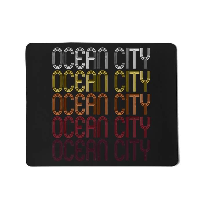 Ocean City Nj Vintage Style New Jersey Mousepad