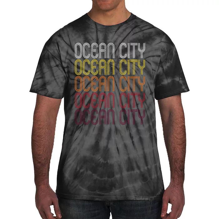 Ocean City Nj Vintage Style New Jersey Tie-Dye T-Shirt