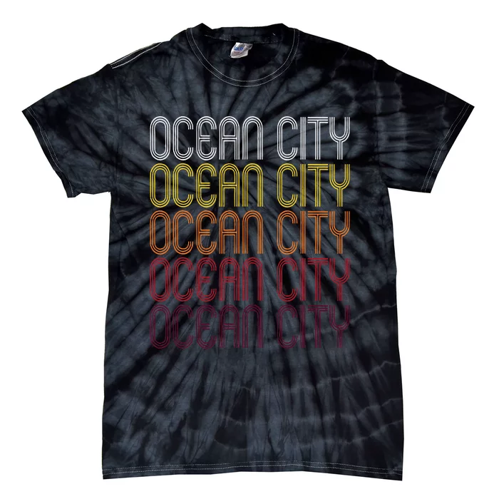 Ocean City Nj Vintage Style New Jersey Tie-Dye T-Shirt