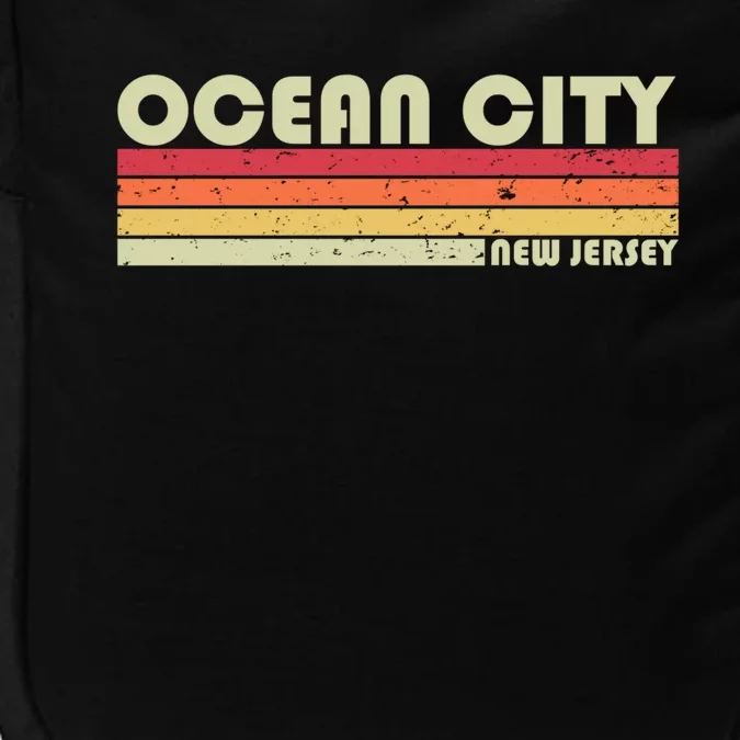 Ocean City Nj New Jersey Funny City Home Roots Gift Retro Great Gift Impact Tech Backpack