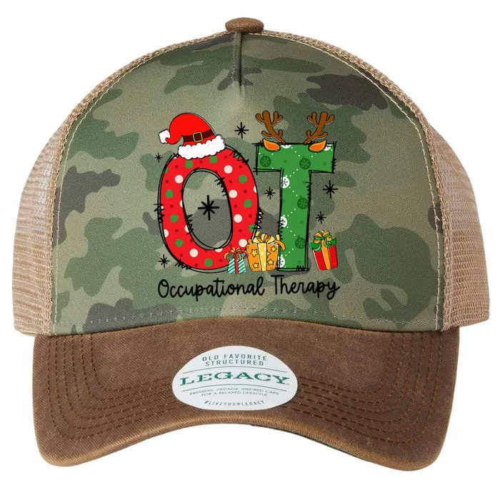 Ot Christmas Occupational Therapy Therapist Merry Ot Xmas Legacy Tie Dye Trucker Hat