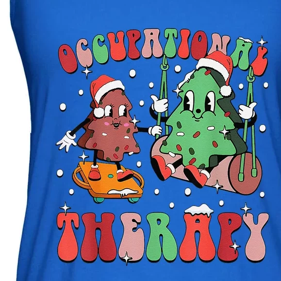 Ot Christmas Occupational Therapy Therapist Ot Ota Xmas Ladies Essential Flowy Tank