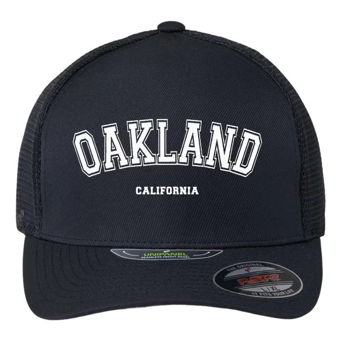 Oakland California Flexfit Unipanel Trucker Cap