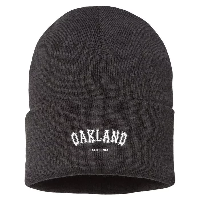 Oakland California Sustainable Knit Beanie