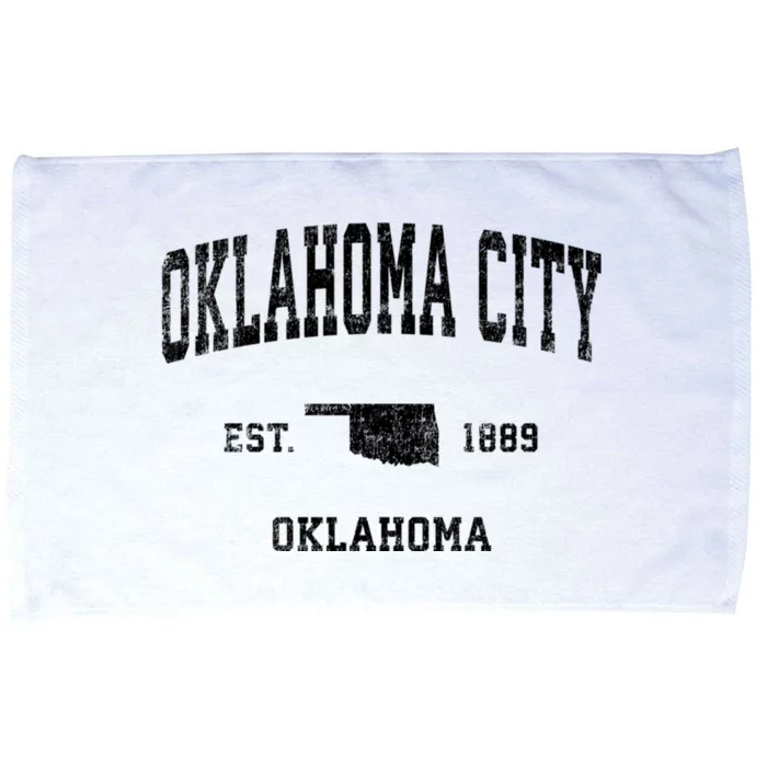 Oklahoma City Oklahoma Ok Vintage Established Sports Design Microfiber Hand Towel