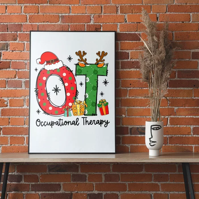 OT Christmas Occupational Therapy Therapist Merry OT Xmas Poster