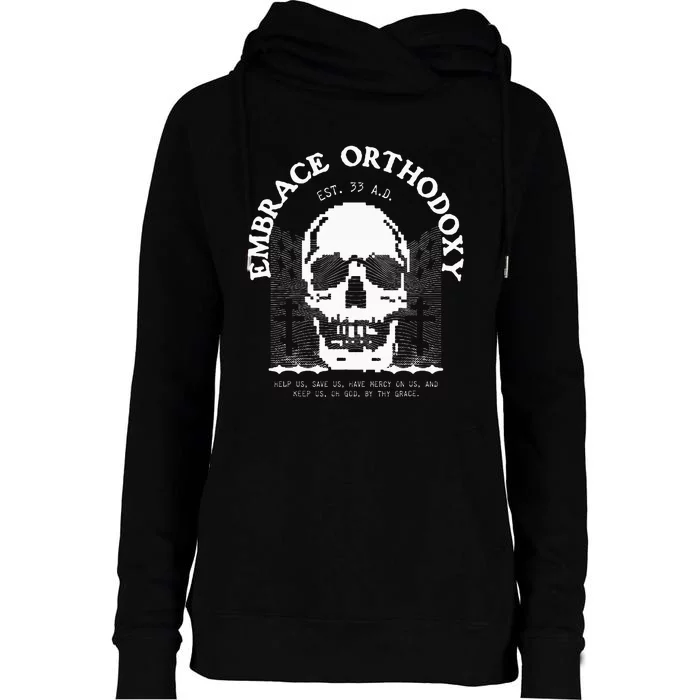 Orthodox Christian Womens Funnel Neck Pullover Hood