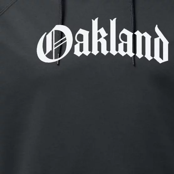 Oakland California Performance Fleece Hoodie