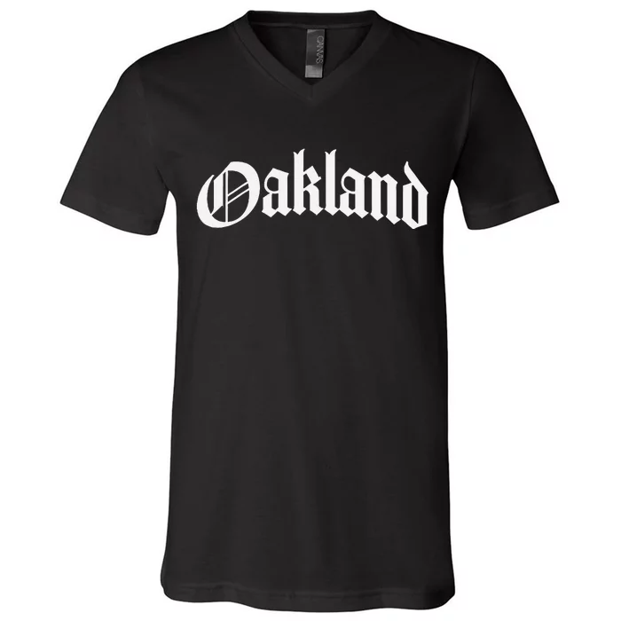 Oakland California V-Neck T-Shirt