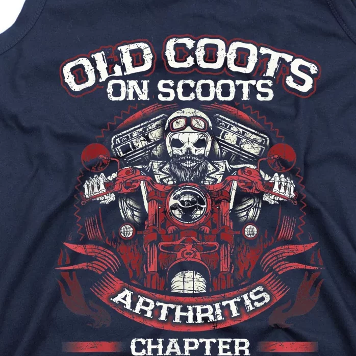 Old Coots On Scoots Biker Motorcycles Retirement Funny Tank Top