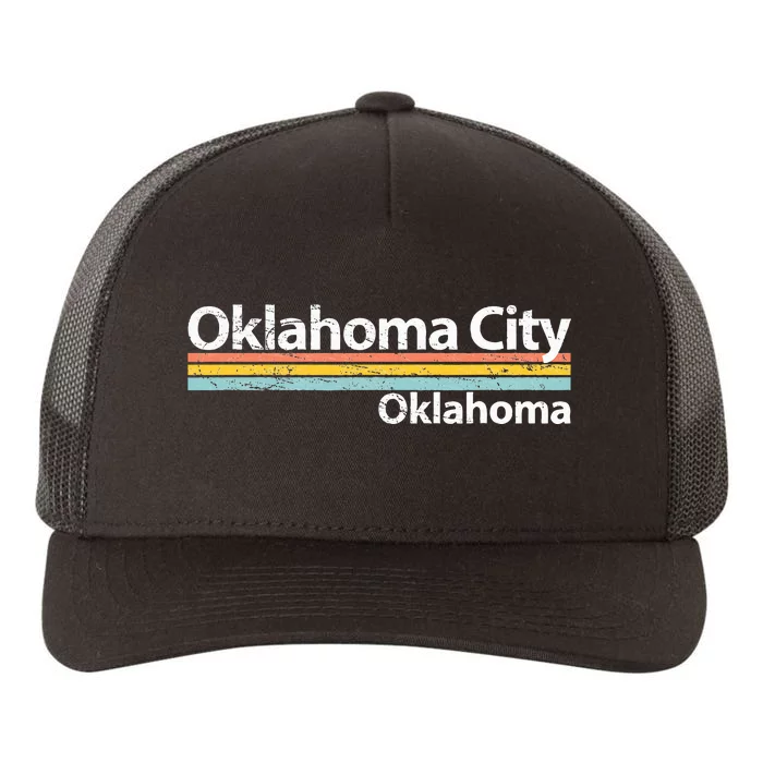 Oklahoma City Oklahoma Worn Yupoong Adult 5-Panel Trucker Hat