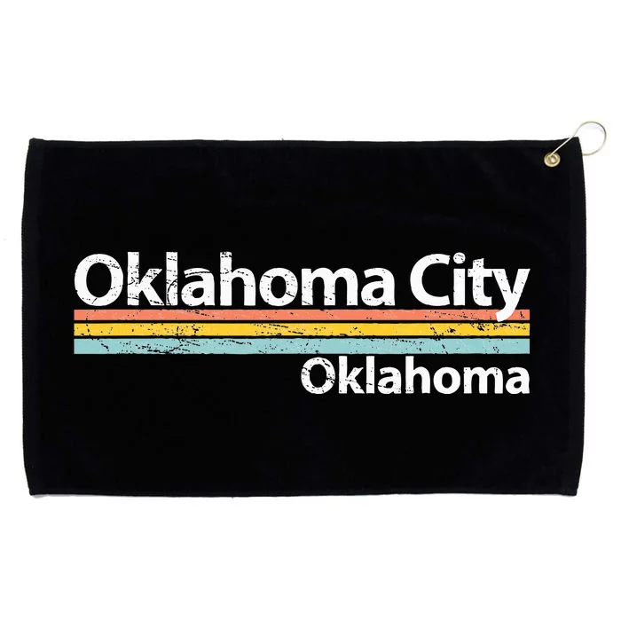 Oklahoma City Oklahoma Worn Grommeted Golf Towel