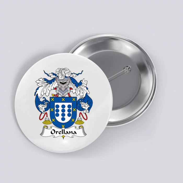 Orellana Coat Of Arms Family Crest Button