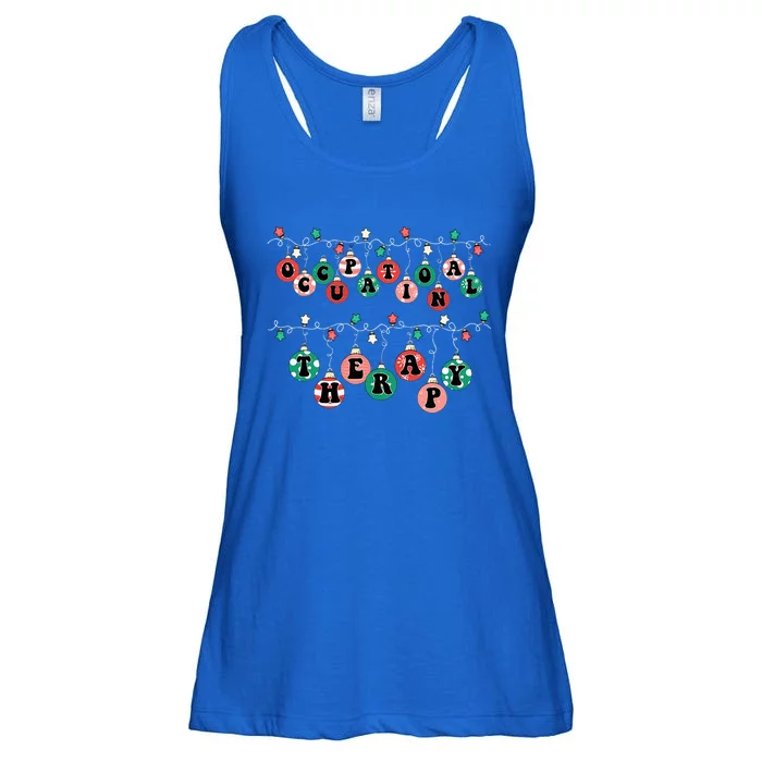 OT Christmas Occupational Therapy Therapist OT Merry Xmas Ladies Essential Flowy Tank