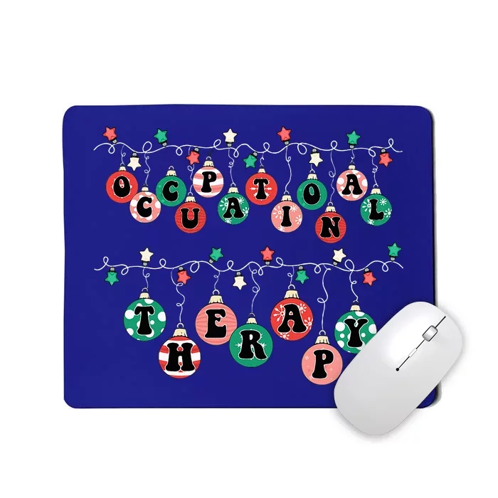 OT Christmas Occupational Therapy Therapist OT Merry Xmas Mousepad