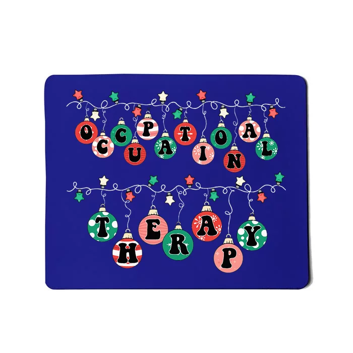 OT Christmas Occupational Therapy Therapist OT Merry Xmas Mousepad