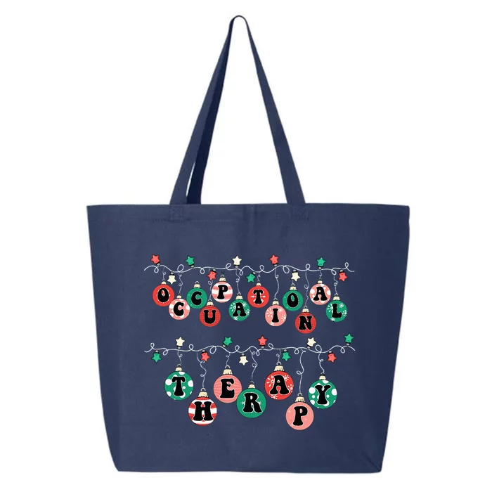 OT Christmas Occupational Therapy Therapist OT Merry Xmas 25L Jumbo Tote