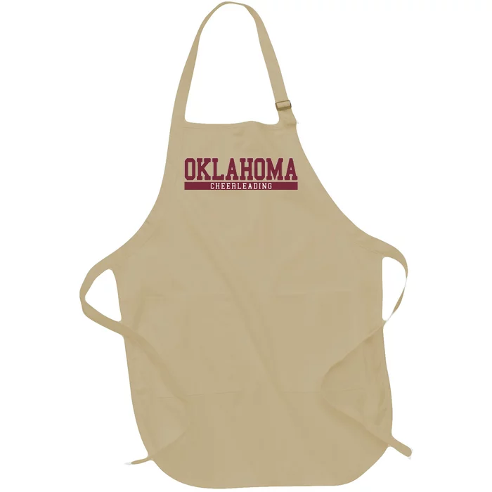 Oklahoma Cheerleading Full-Length Apron With Pocket