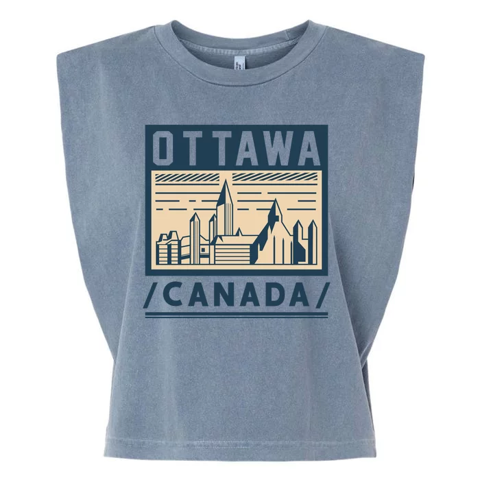 Ottawa Canada Garment-Dyed Women's Muscle Tee