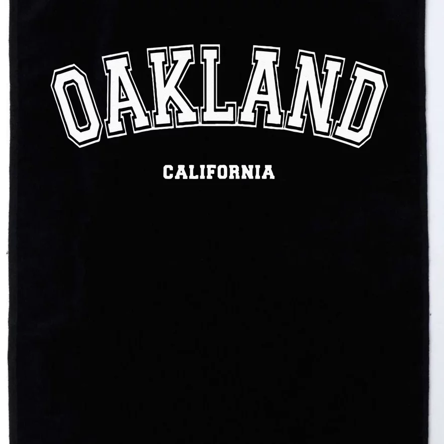 Oakland California Platinum Collection Golf Towel