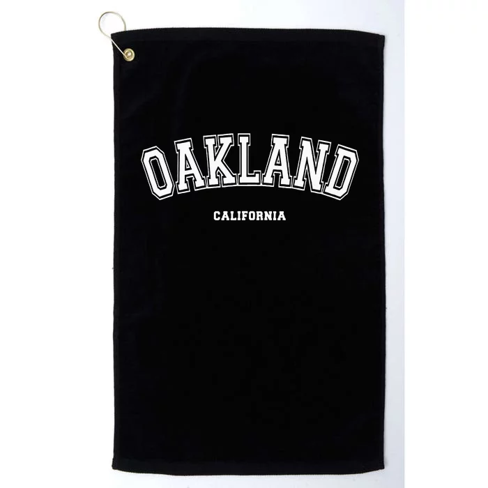 Oakland California Platinum Collection Golf Towel