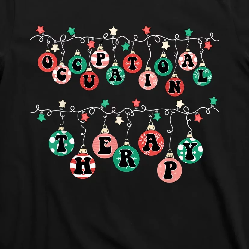 Ot Christmas Occupational Therapy Therapist Ot Merry Xmas T-Shirt