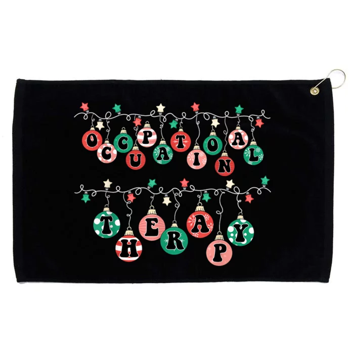 Ot Christmas Occupational Therapy Therapist Ot Merry Xmas Grommeted Golf Towel