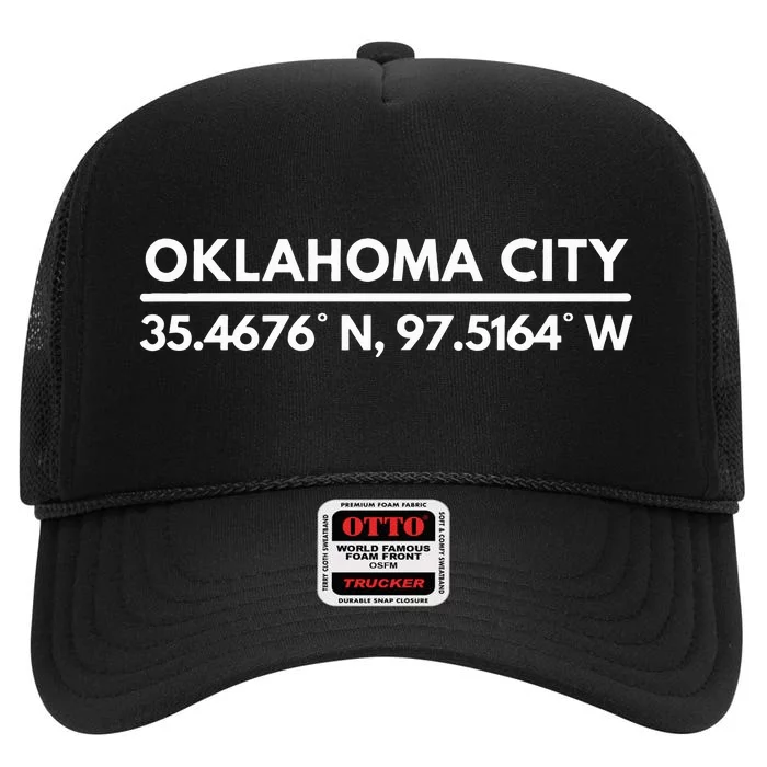 Oklahoma City Okc Fans Oklahoma City High Crown Mesh Trucker Hat