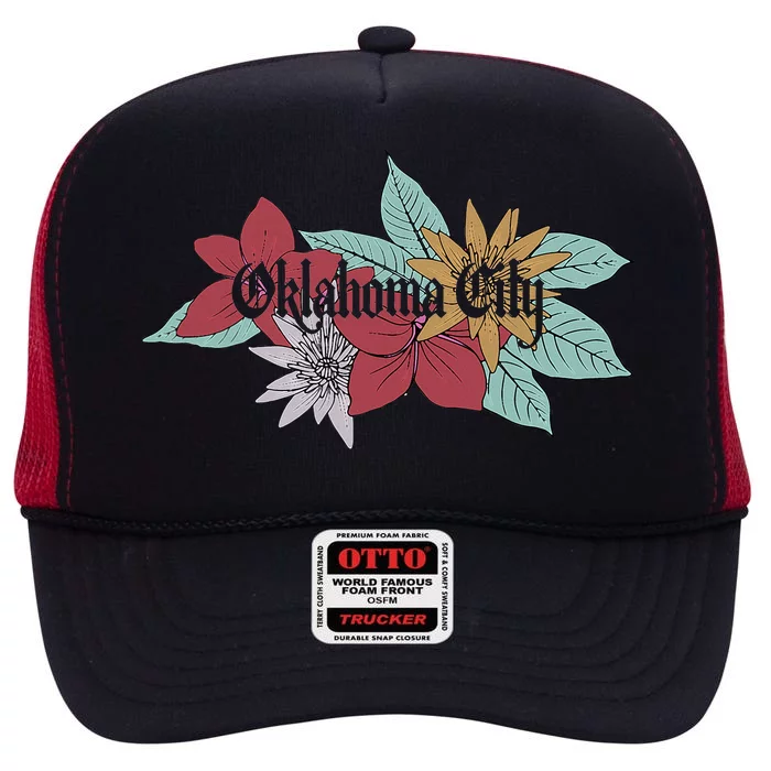 Oklahoma City Oklahoma High Crown Mesh Trucker Hat