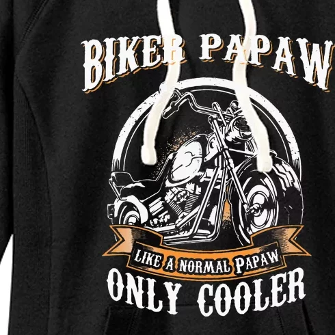 Only Cool Papaw Rides Motorcycles Rider Gift Women's Fleece Hoodie