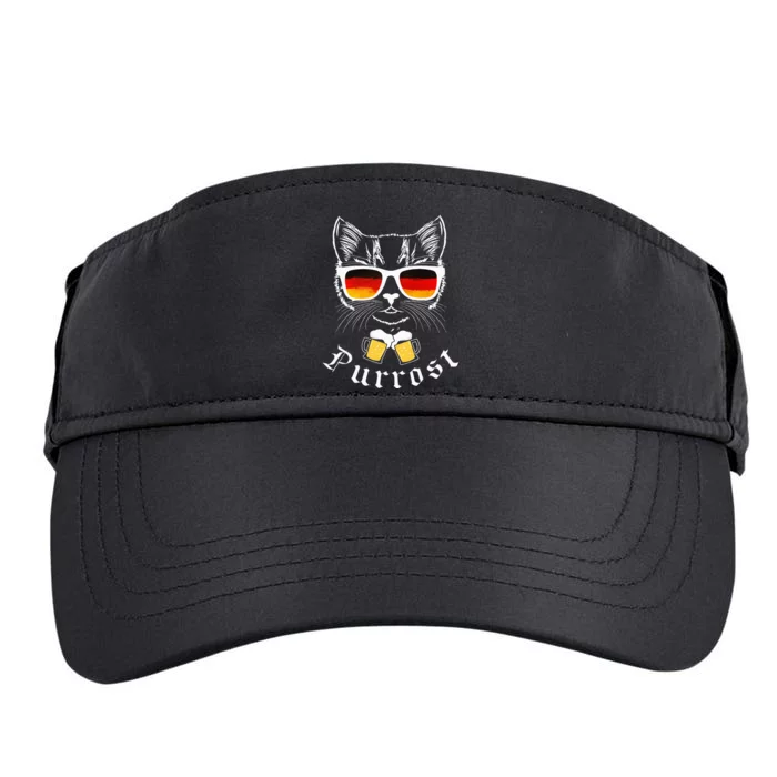 Oktoberfest Cat Pun Prost Celebration Adult Drive Performance Visor