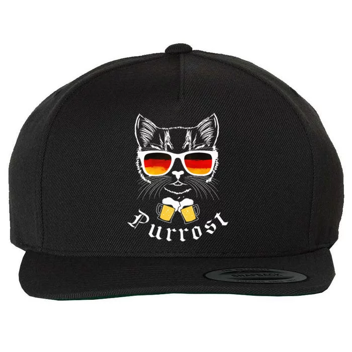 Oktoberfest Cat Pun Prost Celebration Wool Snapback Cap