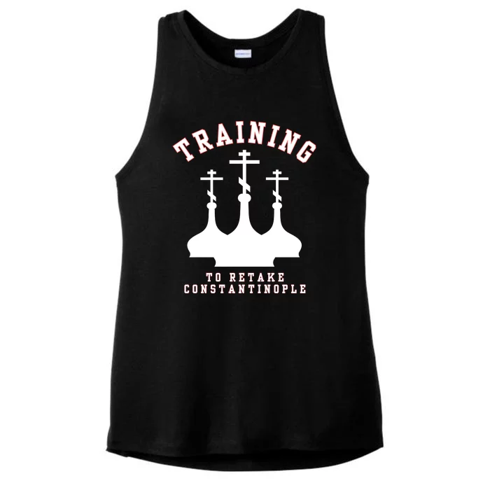 Orthodox Christian Retake Constantinople Ladies Tri-Blend Wicking Tank