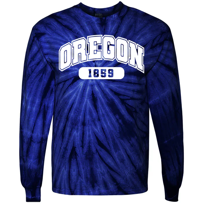 Oregon Collegiate Style 1859 Tie-Dye Long Sleeve Shirt