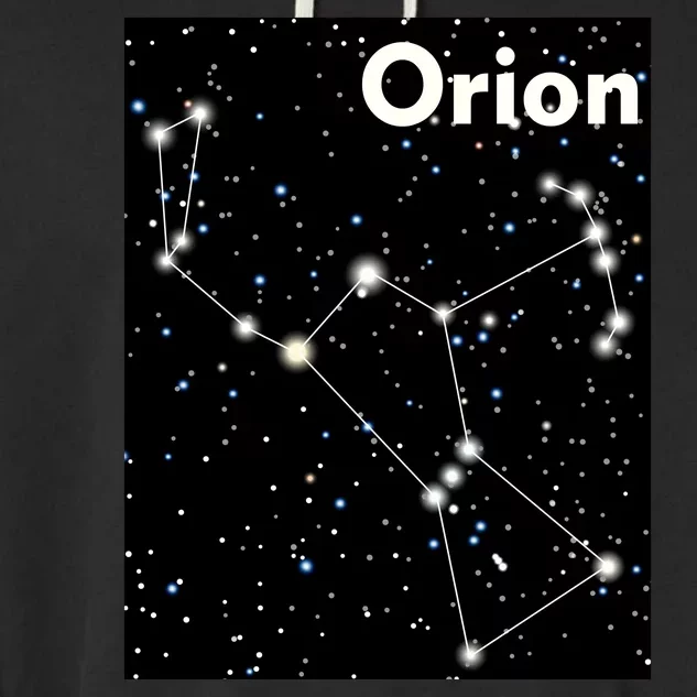 Orion Constellation Space Solar System Stars Garment-Dyed Fleece Hoodie